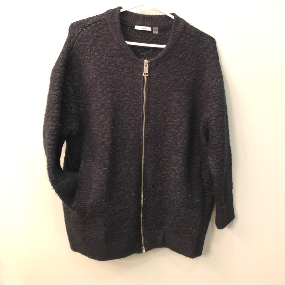 πDex oversized zip up cardigan - Picture 2 of 4